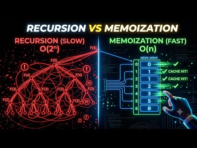 2 Memoization | Recursion vs Memoization: Crack Dynamic Programming with Fibonacci