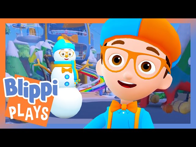 We Wish You A Blippi Christmas | Blippi Plays | Educational & Gaming Videos for Kids