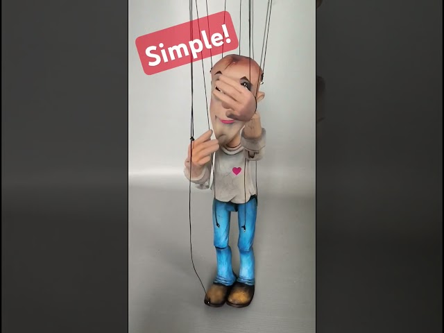 Lesson 2: Master Puppet Hand Movements Like a Pro! #puppet #puppettutorial #marionettes