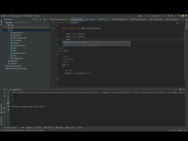 Java static variable