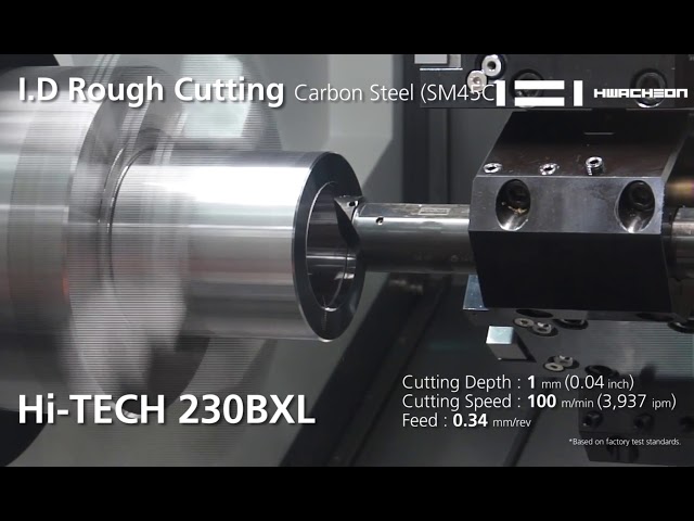 Hi TECH 230BXL YMC | Heavy Cutting | CNC Lathe | Turning Center | Machine Working