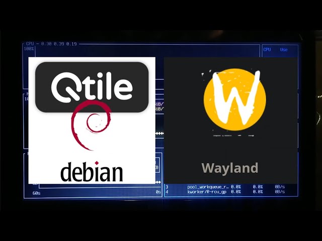 Qtile con Wayland en Linux Debian 14 Forky - Instalación Paso a paso