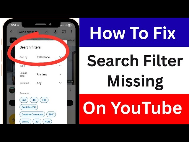 YouTube Search Filter Missing | How to Fix YouTube Search Filter Not Showing Problem