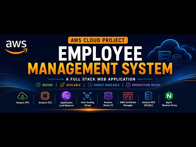AWS Full-Stack Employee Management System | Flask + MySQL | EC2 + RDS + ALB + Route 53 + ACM + ASG