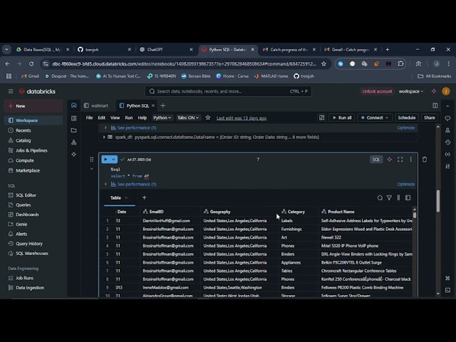 using PYTHON and SQL in the same Notebook in Databricks