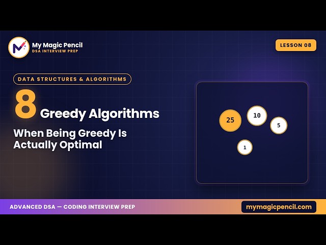 When Being Greedy Is Actually Optimal | Greedy Algorithms | DSA #8