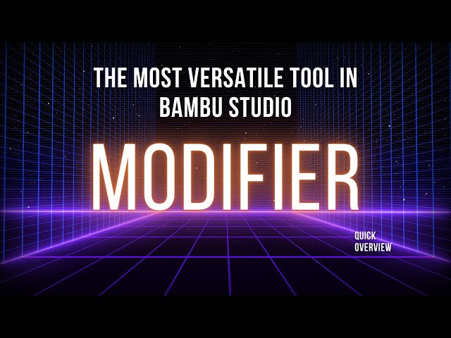 Modifier. The Most Versatile Tool