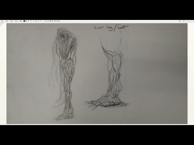 Beginning Concept Art - Leg and Foot Breakdown