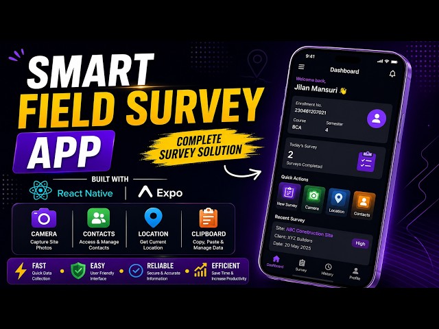Smart Field Survey App | React Native Expo Router Project