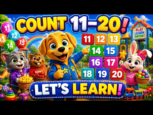 Count 11 to 20 🎵 | Fun Counting Song for toddlers | KK Story World
