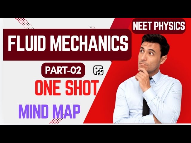 FLUID MECHANICS Mind Map { part-02} | NEET PHYSICS Formulas | NEET 2025 - 26 | Edleknow