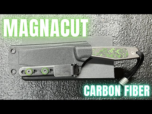 A Perfectly Sized Fixed Blade With Magnetic Carbon Fiber Handles! USA Made!