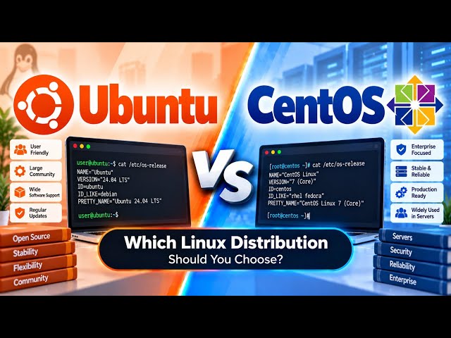 Ubuntu vs CentOS | Which Linux Distribution Should You Choose? | Uplatz