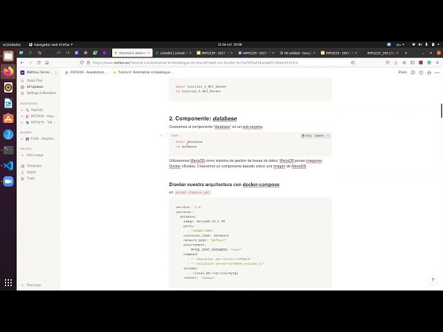[INFO229] Desplegar una arquitectura FastAPI + MariaDB con Docker