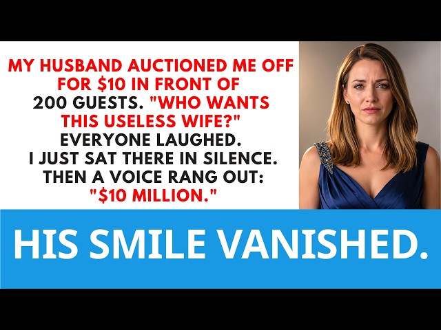 My Husband Auctioned Me at His Gala:“$10 for This Useless Wife!”—Until a Stranger...Rosemary Revenge