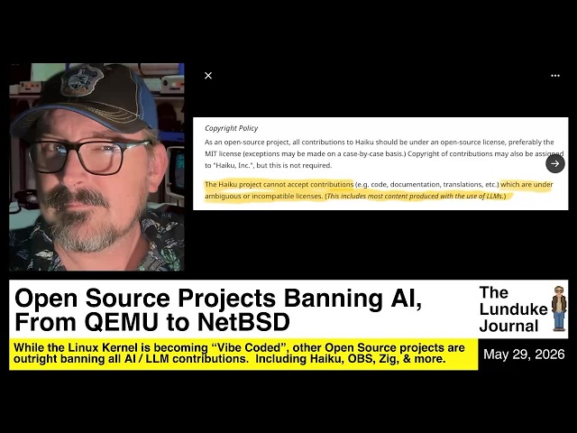 Open Source Projects Banning AI, From QEMU to NetBSD