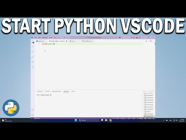 How To Start Python in VS Code