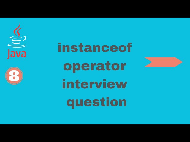 instanceof operator Java | interview question