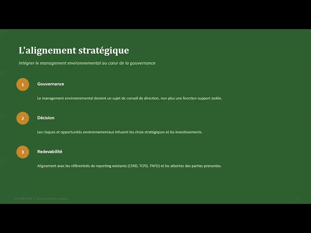 Webinaire : ISO 14001 version 2026 LEAD IMPLEMENTER ( 03 Aout 2026)