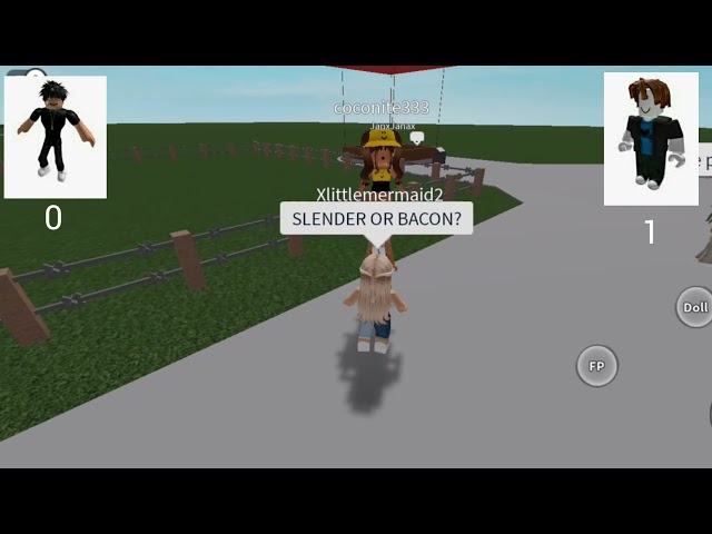 Slender OR Bacon ? (Asking people in Ragdolls)