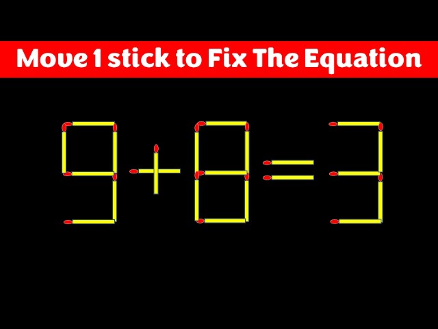 Brain Test - Improve IQ - Fix The Equation #matchstickpuzzle #simplylogical #braintest