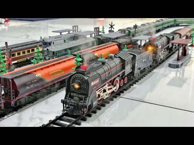 🔥 Double Steam Locomotives! Heavy Trains & Dense Railway Traffic | Model Railroad