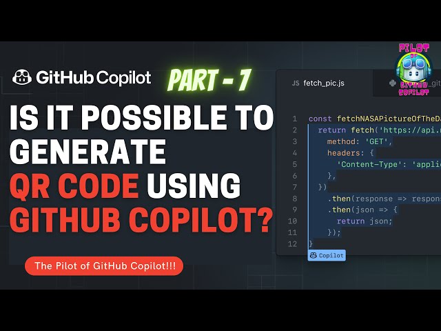 Is it possible to generate QR codes using GitHub Copilot? #githubcopilot #ai #replacedeveloper #ml