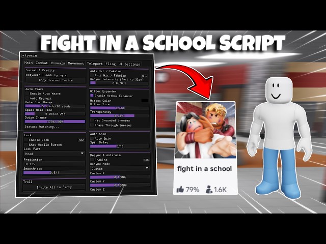 Fight In a School Script - AUTOFARM, KILLAURA, ANTI HIT, INF STAMINA & MORE | PASTEBIN (MOBILE & PC)