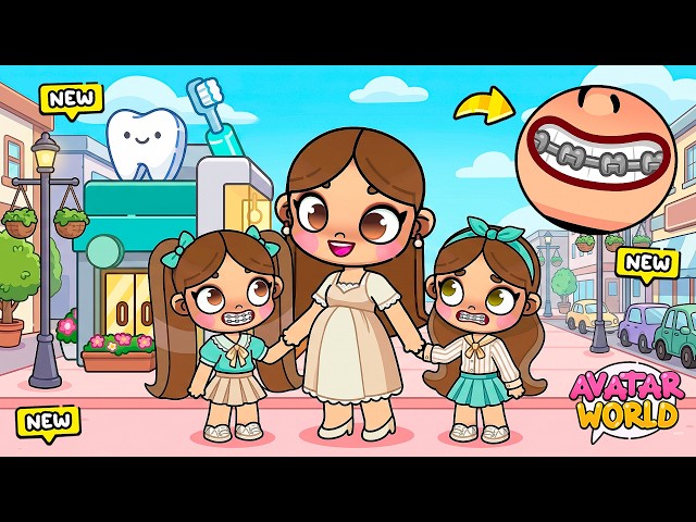 I Get My Daughters DENTAL BRACES 🦷 for the FIRST TIME 😬 at the Dentist in Avatar World