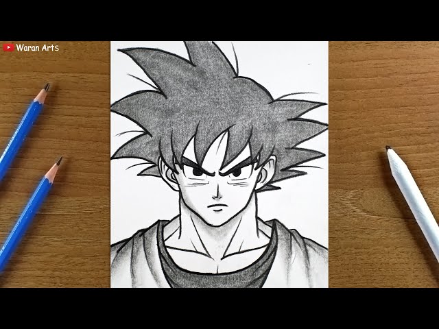 How to Draw Goku | Easy Anime Drawing | Drawing Tutorial for beginners Step by Step | Goku