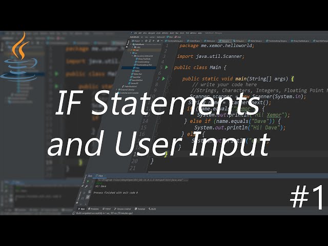 If statements and user input - Java Beginner Series #3