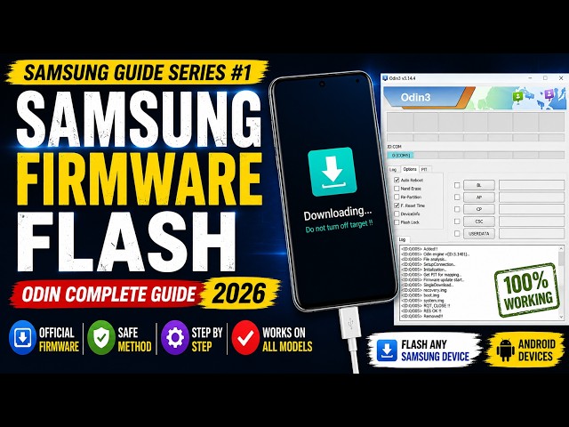 Samsung Firmware Flash #1 | Odin Complete Guide 2026