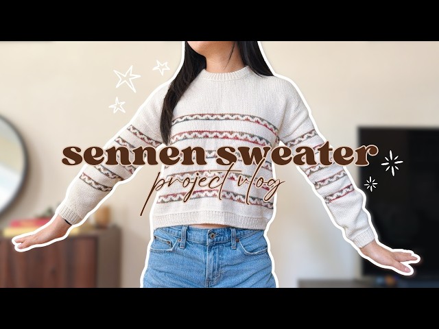 the fastest I’ve ever knit a colorwork sweater | project vlog