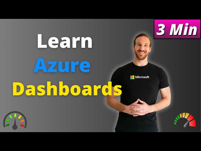 How to Create an Azure Dashboard? | 3 minute demo