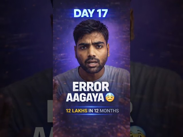 Day 17 | GitHub Error Aa Gaya 😵‍💫 | Real Coding & Startup Journey | 12 Lakhs Challenge