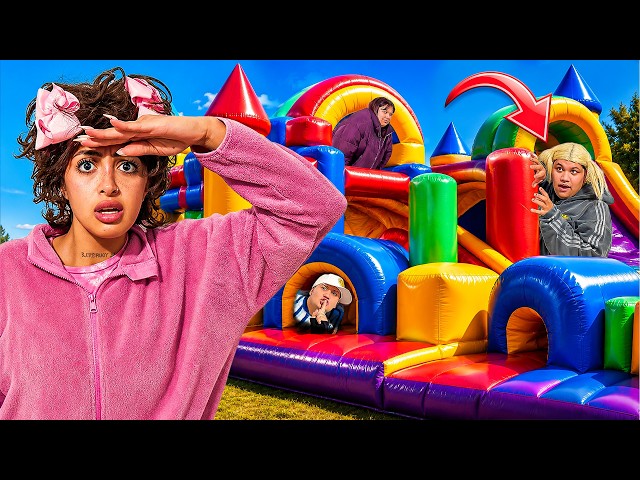 WE PLAYED HIDE AND SEEK IN AN INFLATABLE PARK