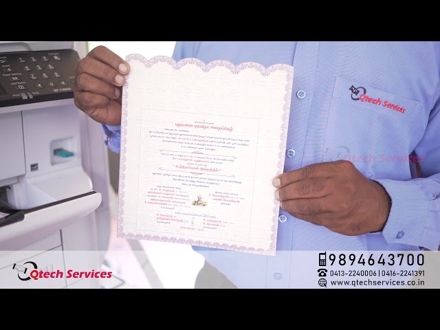 Epson WorkForce Pro WF-C869R Die Cut ready-made wedding Invitation printing - Qtech Services