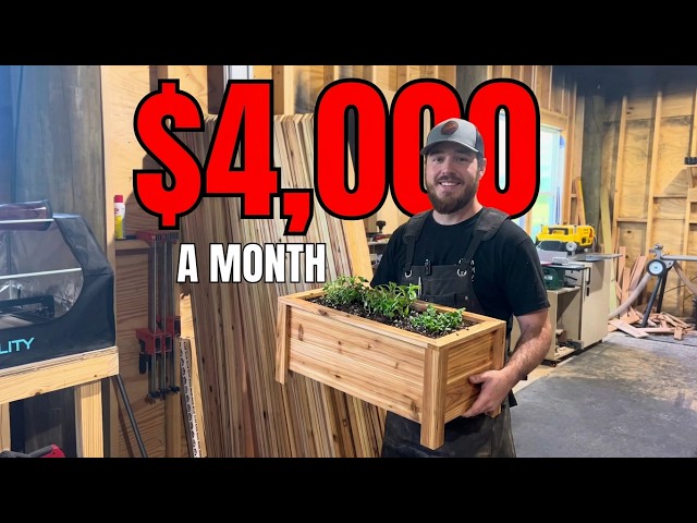 Woodworking Side Hustle – $4,000/Month (Free Plans!)