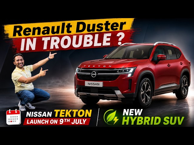 Nissan Tekton HYBRID SUV - 9th July Launch 🔥 Duster, Creta 2027, Seltos Hybrid Rival? 🤯