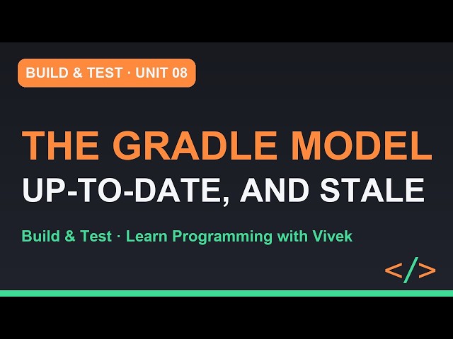 Build & Test: The Gradle Model: Tasks, Inputs, Outputs | Unit 08