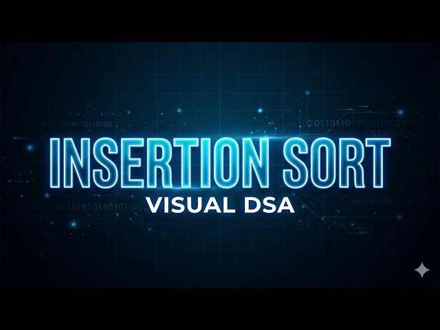 Insertion Sort Visualization 🔥 | Easy DSA Animation for Beginners