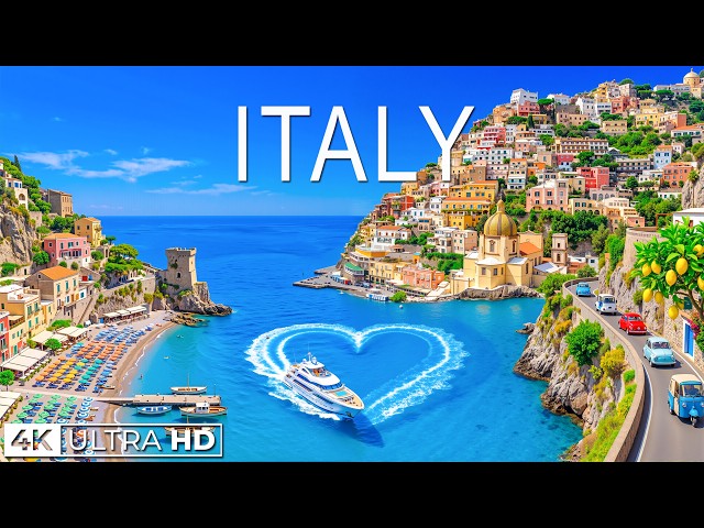Italy 🇮🇹 4K Drone Footage | Mediterranean Coast, Cliffside Towns, Blue Sea & Italian Summer Beauty