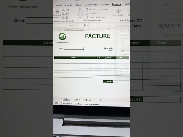 Automatic Excel invoice without VBA (Easy & Fast)