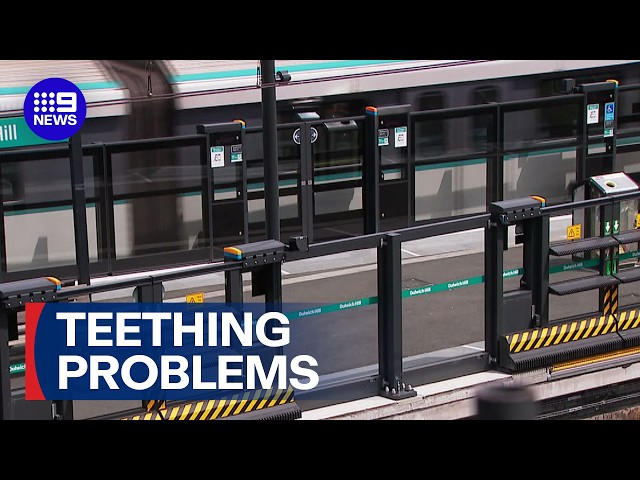 Why Metro doors won't open at some new Sydney stations | 9 News Australia