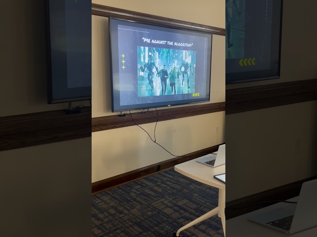 Me Against The Algorithm at Howard University . “ Hip Hop and technology . #hiphop #algorithm