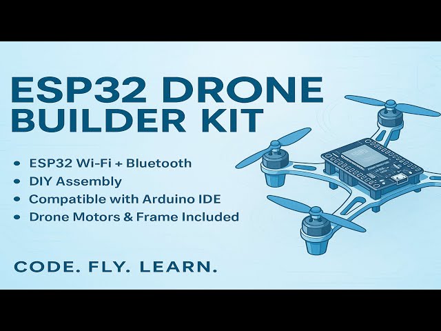 ESP32-S3 Programmable Ready-to-Fly DIY Drone Kit – Build & Code Your Own! anuelectronics.com