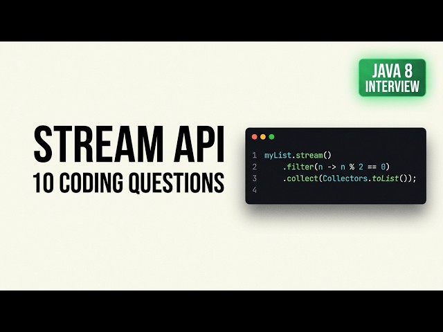 Java 8 Stream API Interview Questions | 10 Coding Problems with Solutions