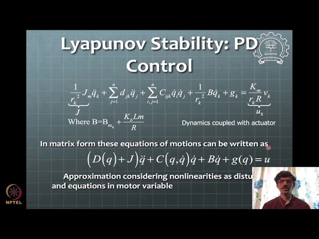 Lecture 40: Application of Lyapunov stability analysis