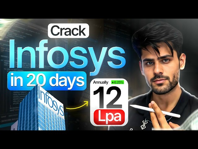 Crack Infosys in 20 Days 🔥 Complete Plan (Aptitude + Reasoning + Pseudocode + DSA)