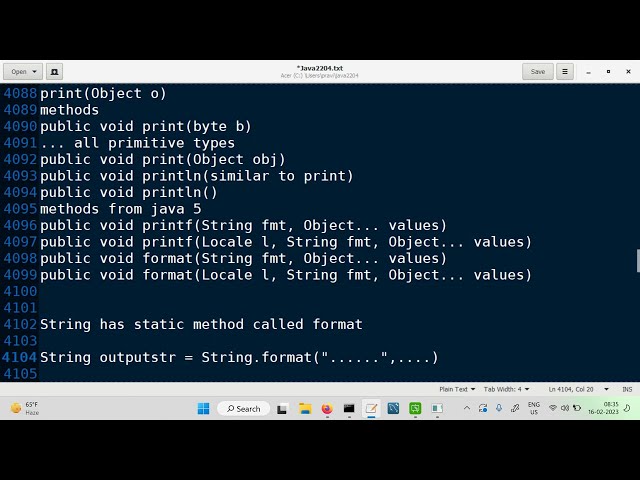 Print streams in Java